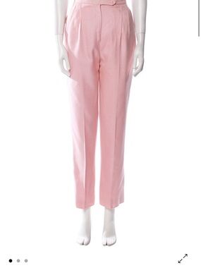 bill blass Pastel Pink Straight-Leg Trousers